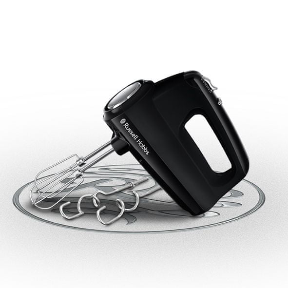 RUSSELL HOBBS Mikser Ręczny Czarny 5 Prędkości Turbo Funkcja 24672-56 — miniatura 15