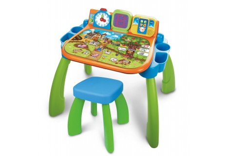 VTech Magiczne Biurko 3w1 Edukacyjne Interaktywne Stolik Tablica 80-154604