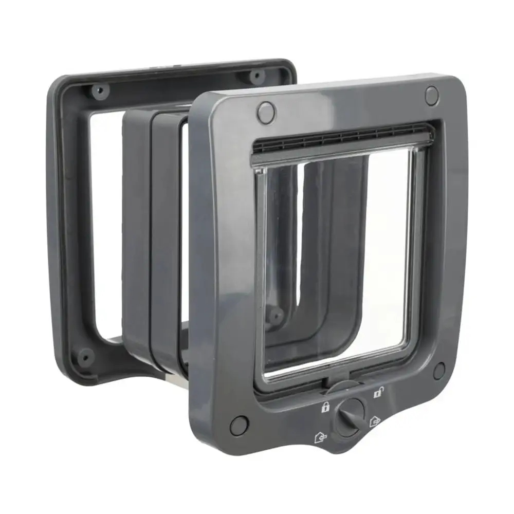 DRZWICZKI DLA KOTA Z TUNELEM 4-WAY SZARE