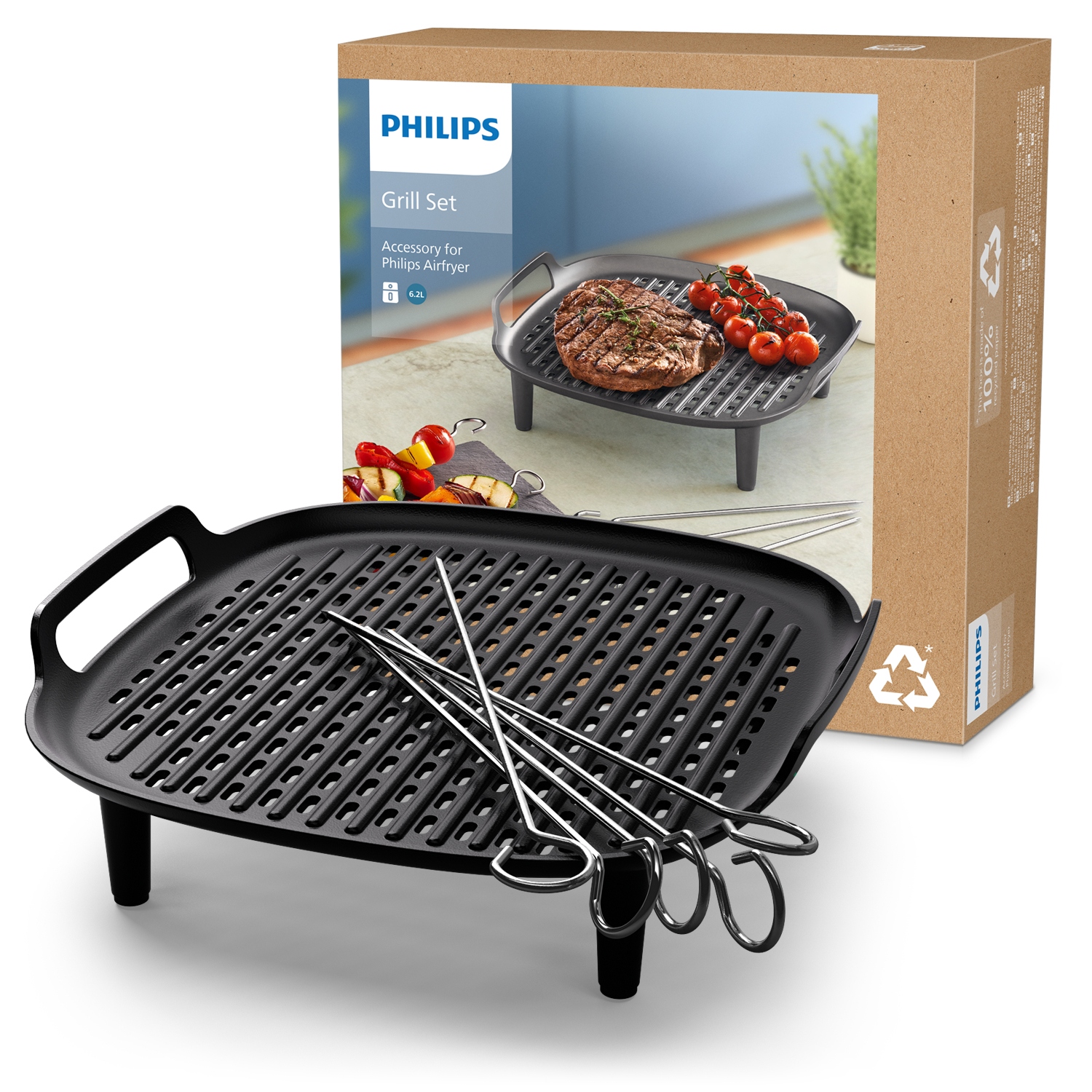 Sada na grilování Philips pro zařízení Airfryer HD9946/00 Roštová deska