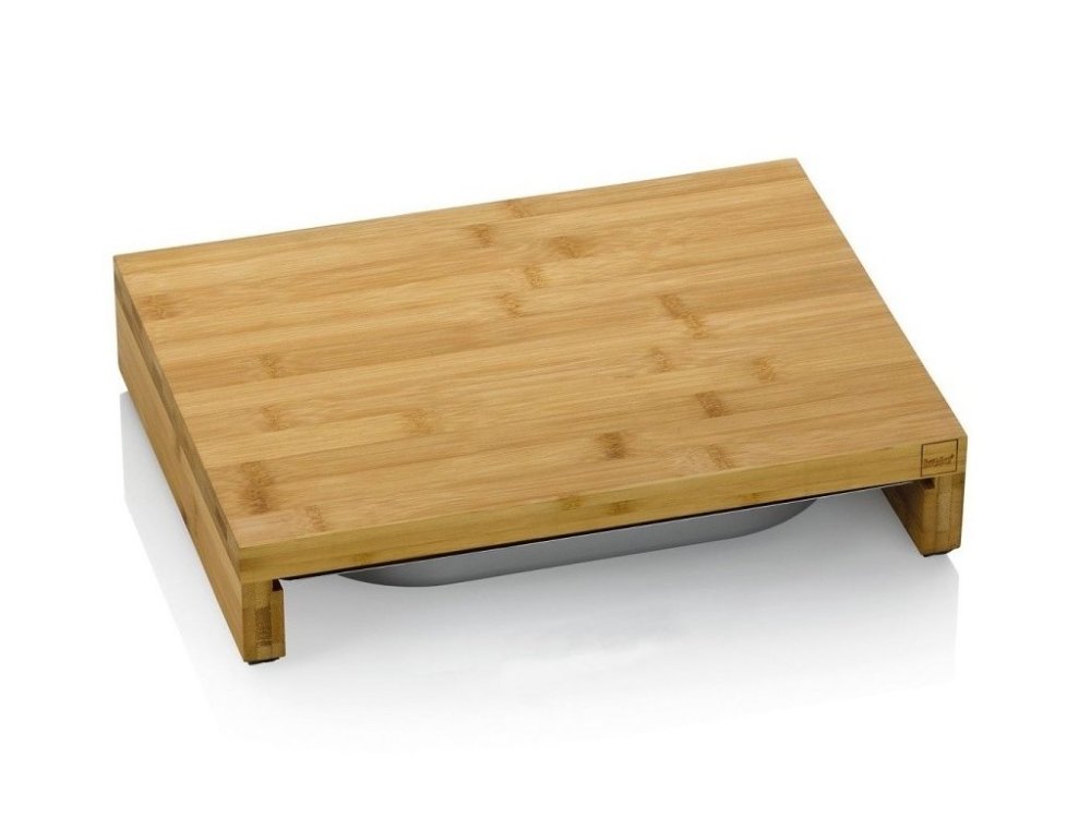 Doska na krájanie Kela KL-12552 so zásuvkou Kenina bambus 36 x 27 x 7 cm