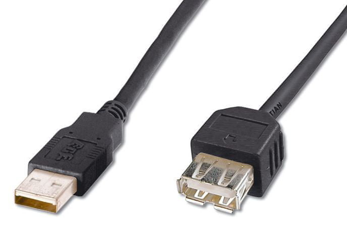 PremiumCord przedłużacz Usb 2.0, A-a, 2 m czarny