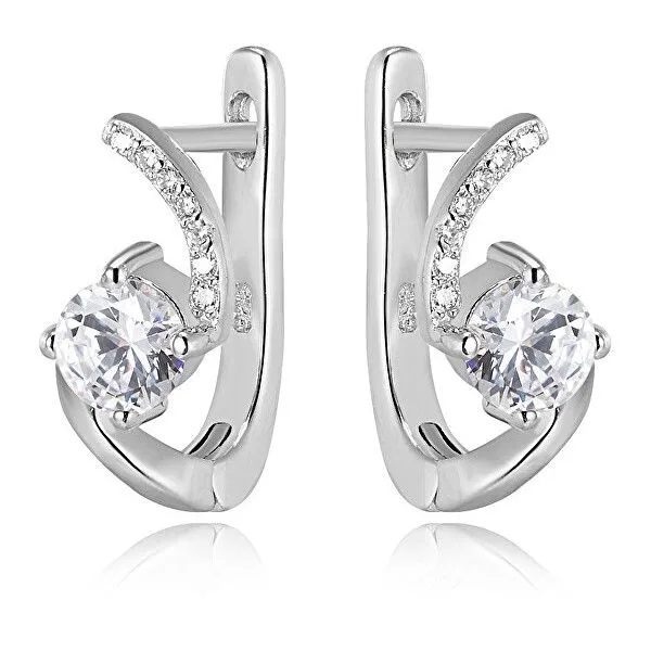 Beneto Stříbrné náušnice s kamínky AGU1164