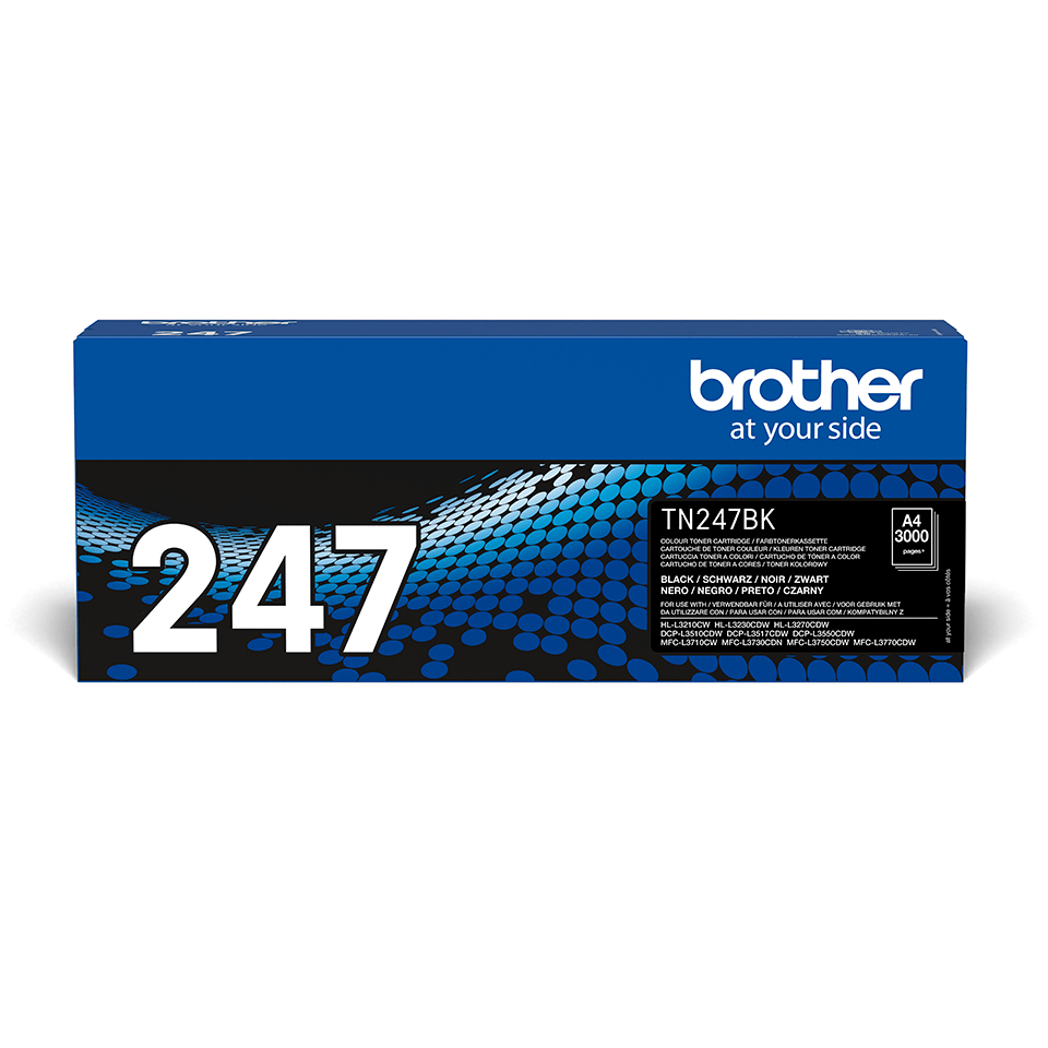 Brother čierny toner TN-247BK, výťažnosť 3000 strán TN247BK