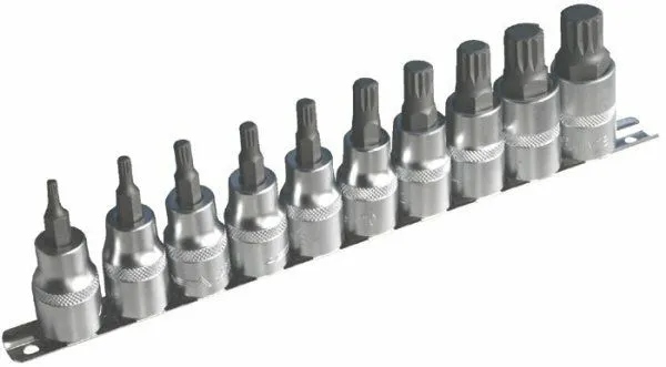 Zestaw Nasadki Xzn 1/2'' 10 szt. Na Szynie Asta 954010-1 głowice wtykowe