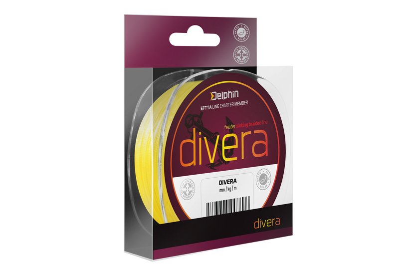Plecionka Delphin Divera Feeder 150 M 0,10MM Fluo