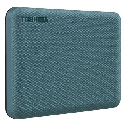HDD Extern TOSHIBA CANVIO Advance 2TB, 2.5", USB 3.2 Gen1 (5Gbit/s), Backup and Security software, Textured Green, 149g — 5