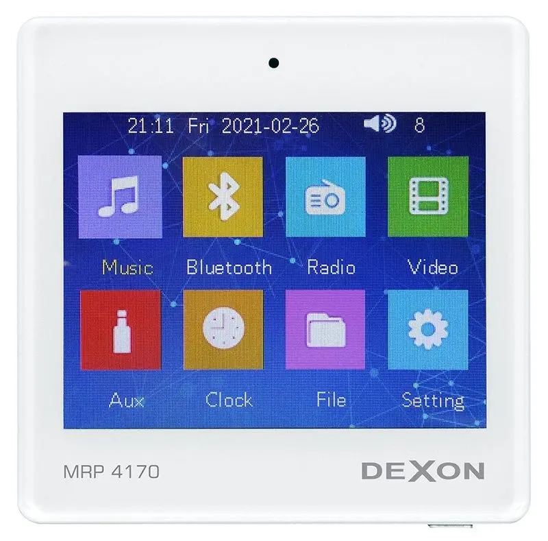 Dexon Mrp 4170 nástěnný přehrávač se zesilovačem s Ip ochranou