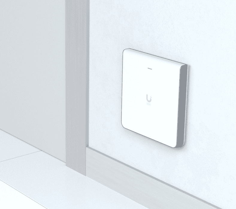 UBIQUITI UniFi U6 Enterprise In-Wall Access Point Wi-Fi 6E AX10000, 1x 2.5GE, 4x GE — 16