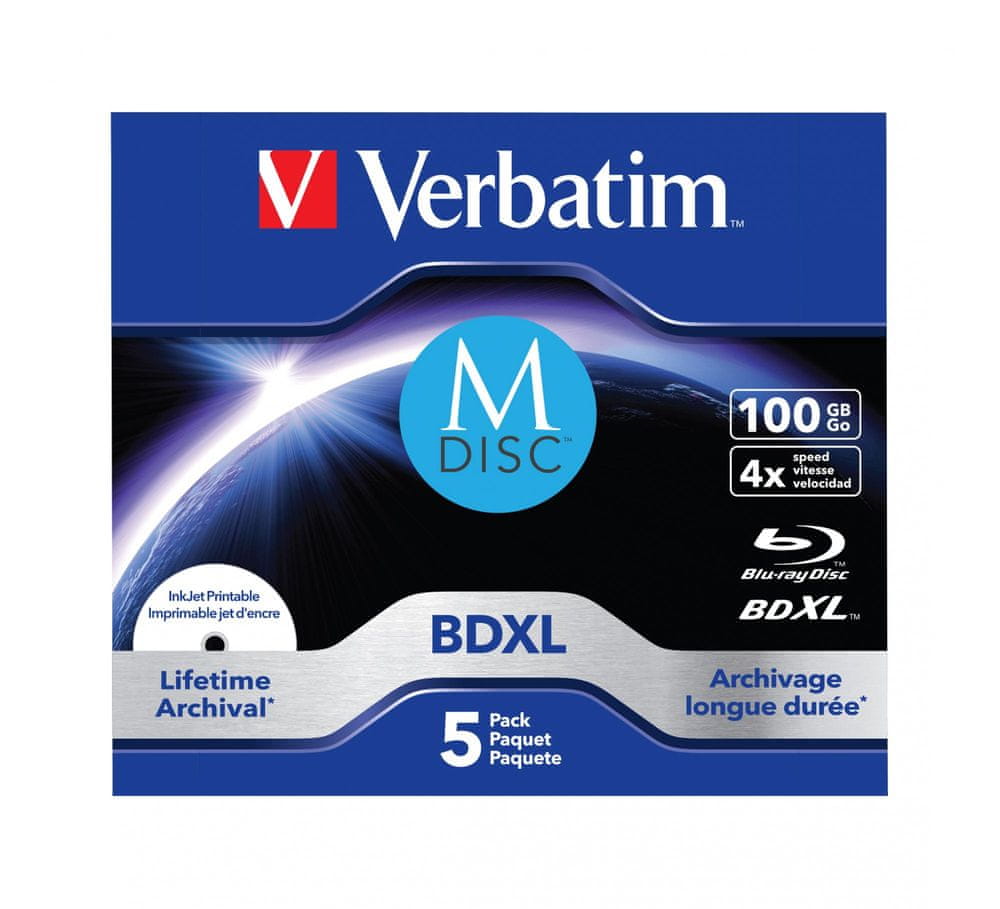 Blu-ray disk Verbatim Bd-r 100 Gb 5 ks