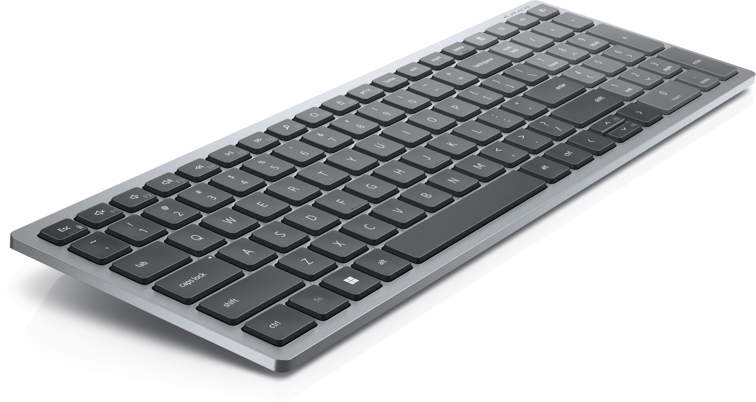 Bezprzewodowa klawiatura Dell KB740 Titan Gray, układ Us, Bluetooth 5.0