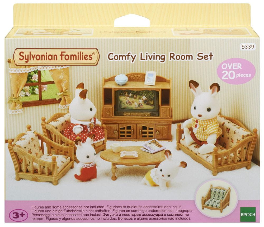 Sylvanian Families Wiejski salon Zestaw mebli i akcesoriów 5339