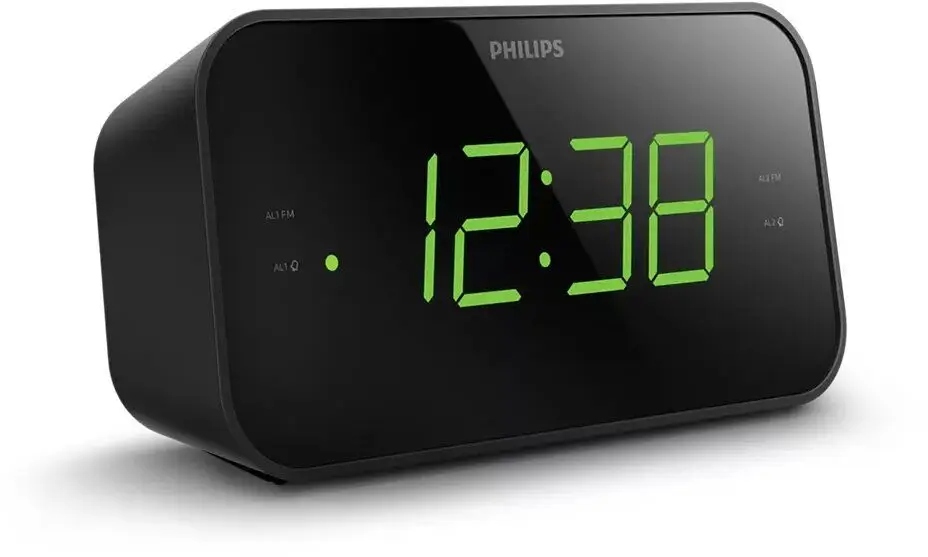 RADIO BUDZIK PHILIPS Sieciowe Na BATERIE FM ALARM DRZEMKA ZEGAR LED GŁOŚNIK Marka Philips