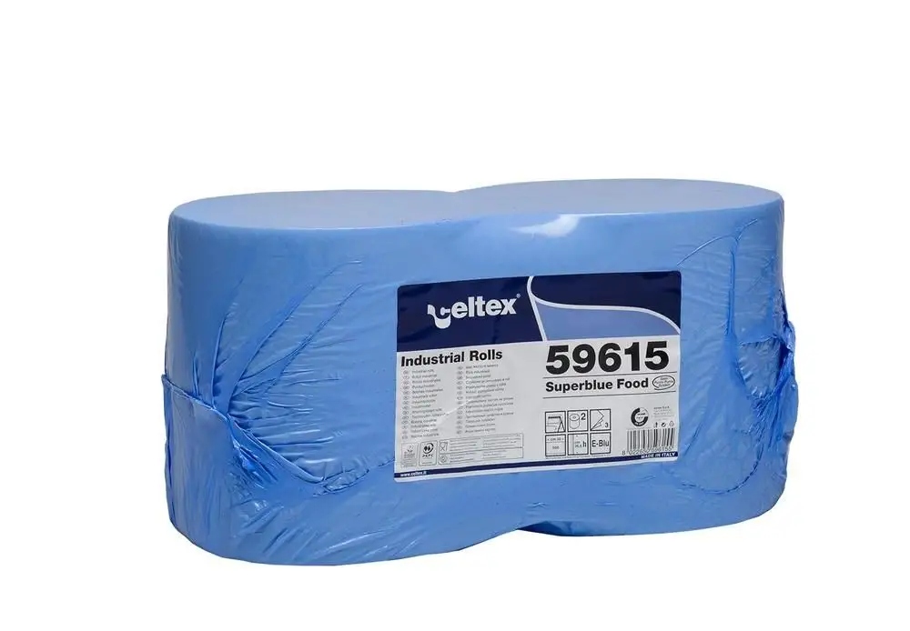 Levně Průmyslová papírová utěrka Celtex SuperBlue S, šířka 26,5cm, 3vrstvy 2ks