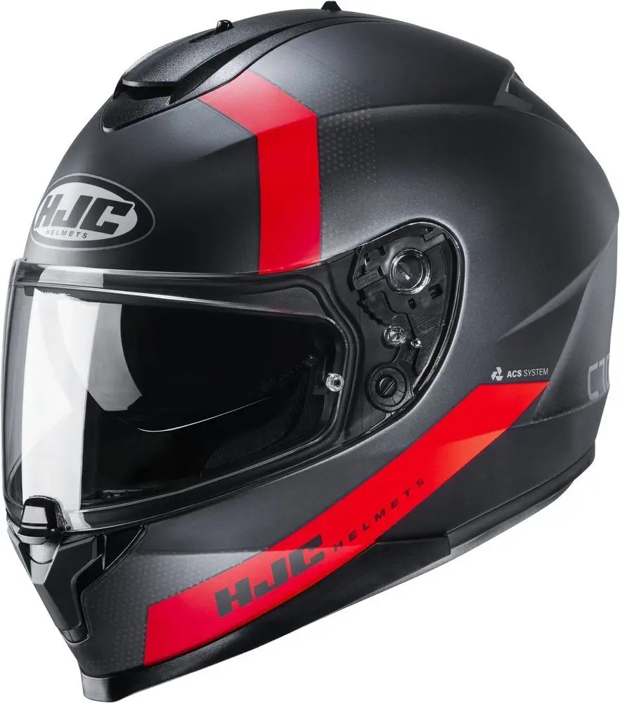 Kask HJC C70 EURA Black/red rozmiar M
