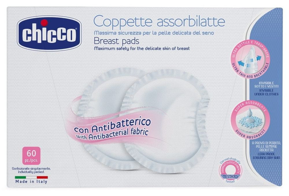 

Antybakteryjne wkładki laktacyjne Extra Comfort 60