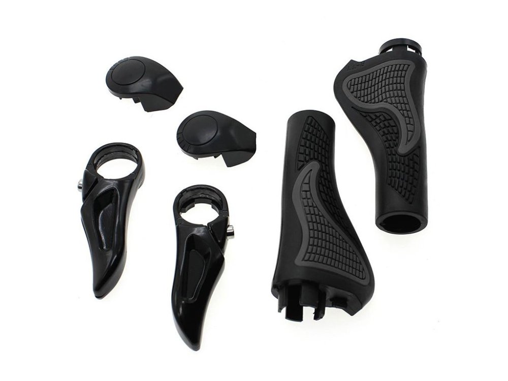 CHWYTY ROWEROWE ROGI GRIPY GUMOWE RĄCZKI Z ROGAMI Materiał guma