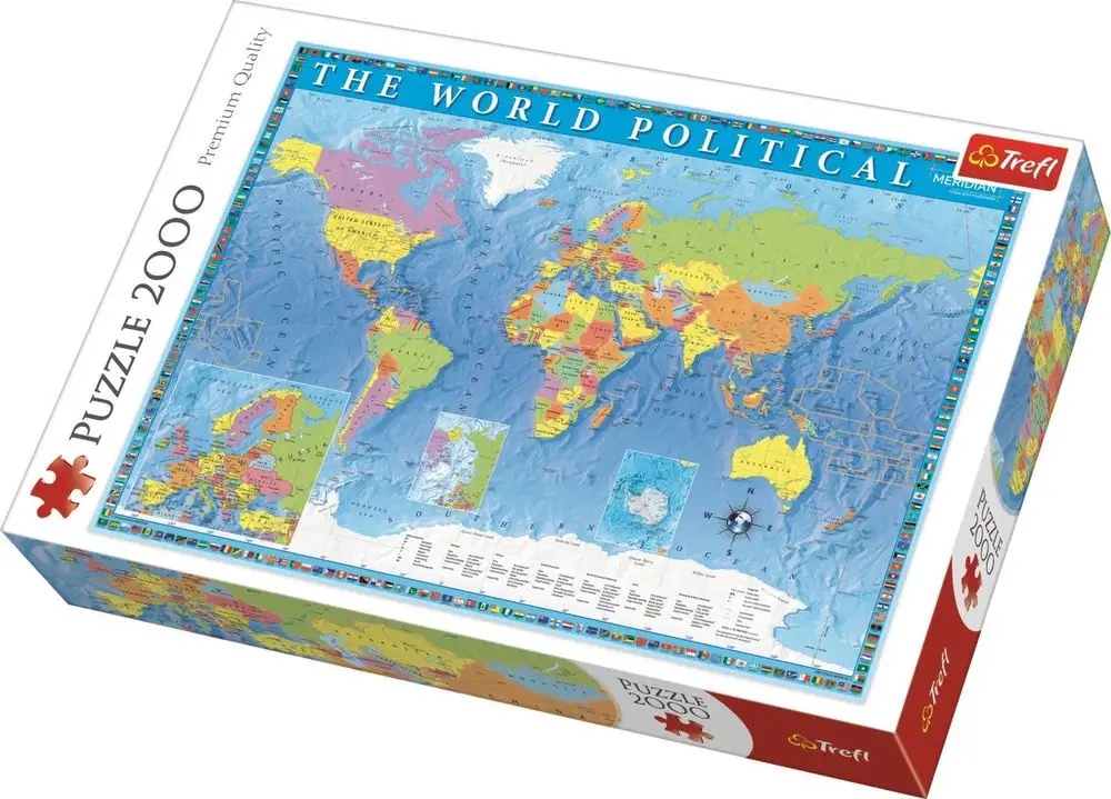 PUZZLE 2000 POLITYCZNA MAPA ŚWIATA 27099