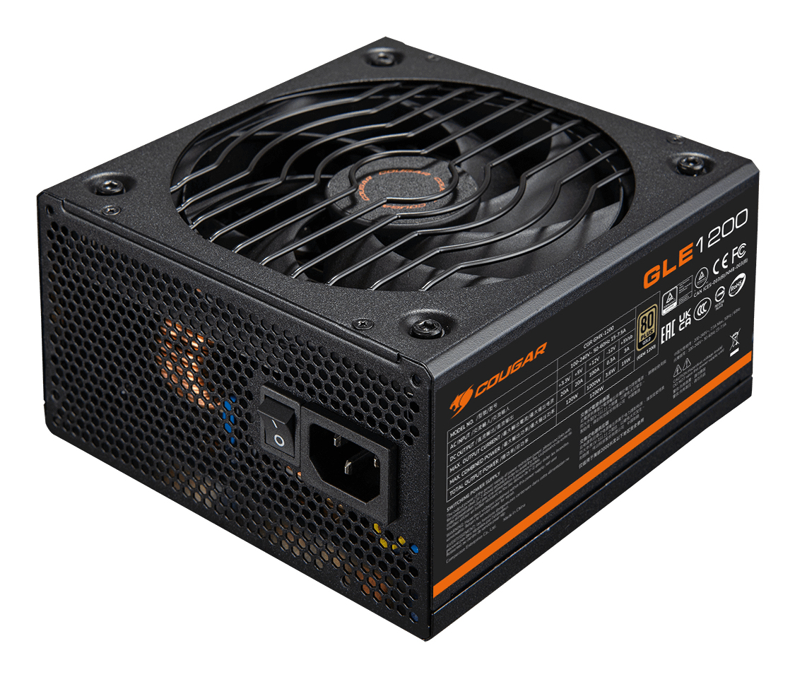 COUGAR Zasilacz GLE 1200, 80 Plus Gold, 1200W, Konstrukcja modułowa — 13