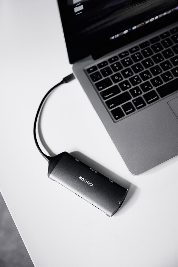 CANYON HUB DS-15 8 w 1  4k USB-C Szary — 6