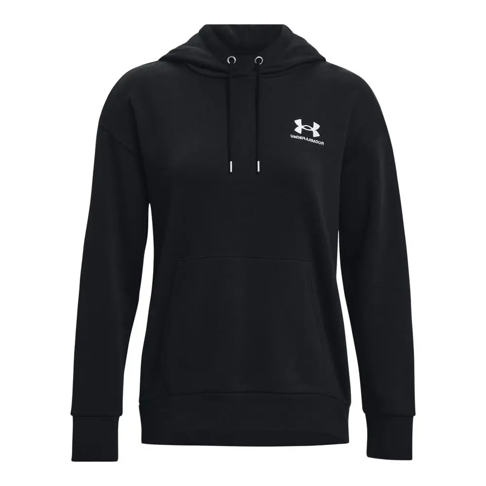 Under Armour Mikina Essential Fleece Hoodie-BLK černá