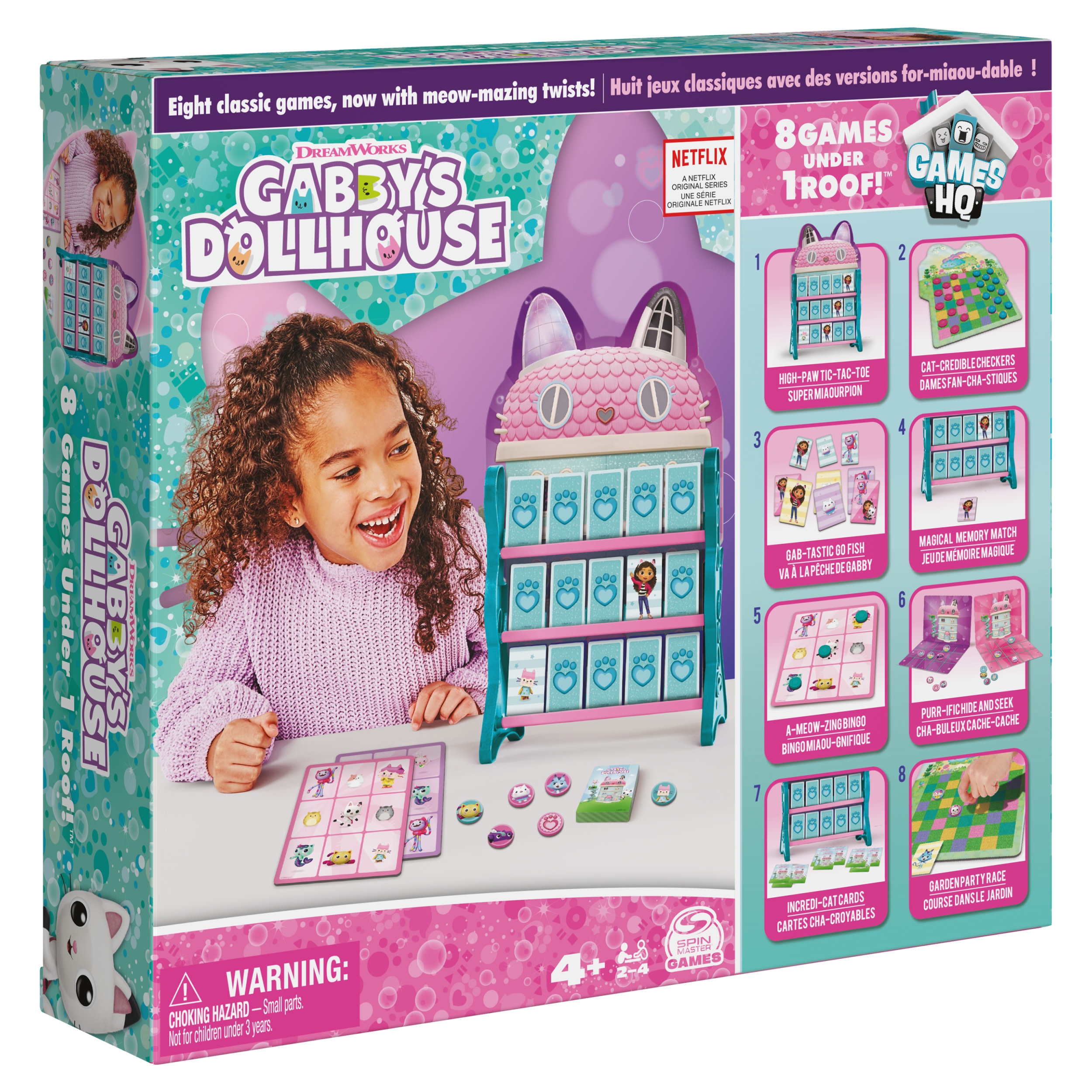 Zestaw gier Koci Domek Gabi 8w1 Spin Master
