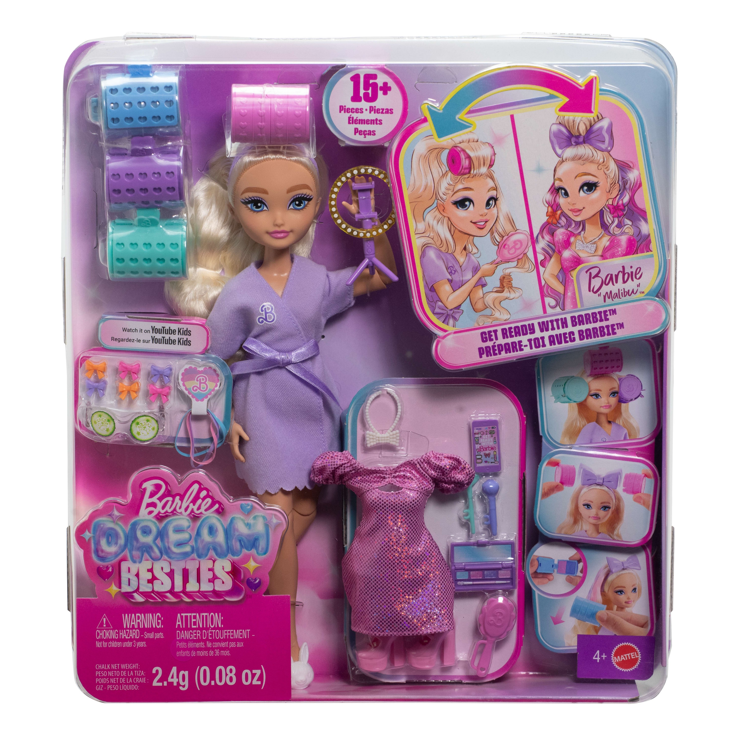Barbie Dream Besties Lalka Wyszykuj się ze mną Asortyment: JGG37
