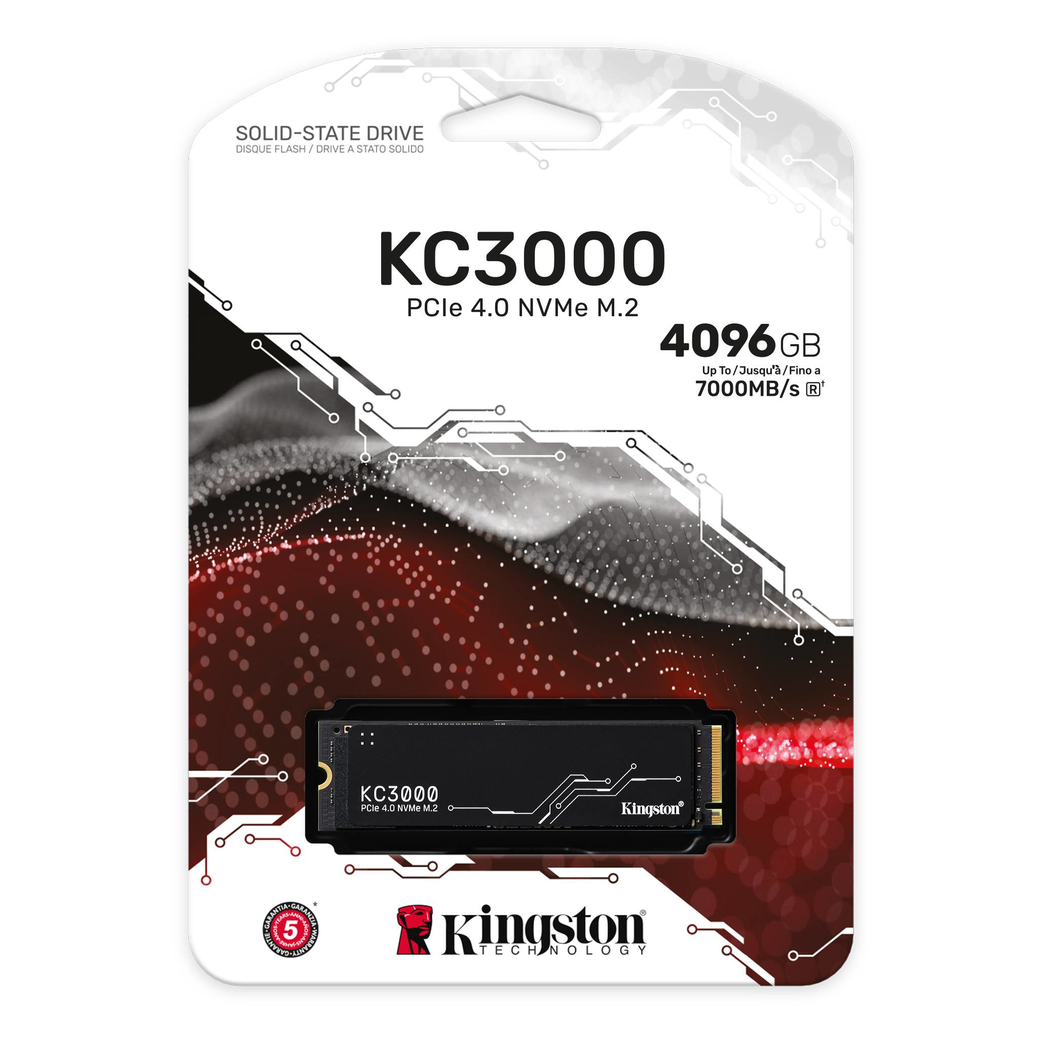 KINGSTON KC3000, 4096G, PCIe 4.0 NVMe M.2 SSD — 3