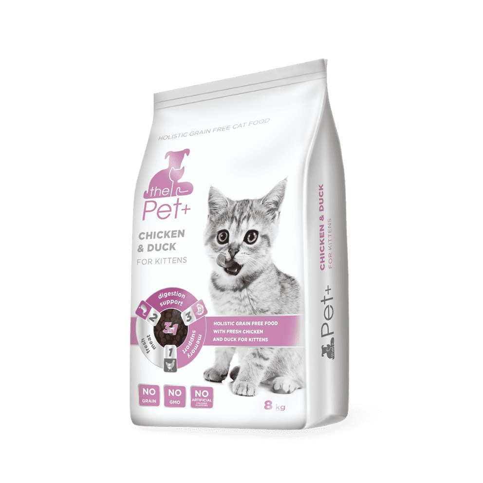 thePet+ Chicken &amp; Duck Kittens kompletní krmivo pro koťata 8 kg