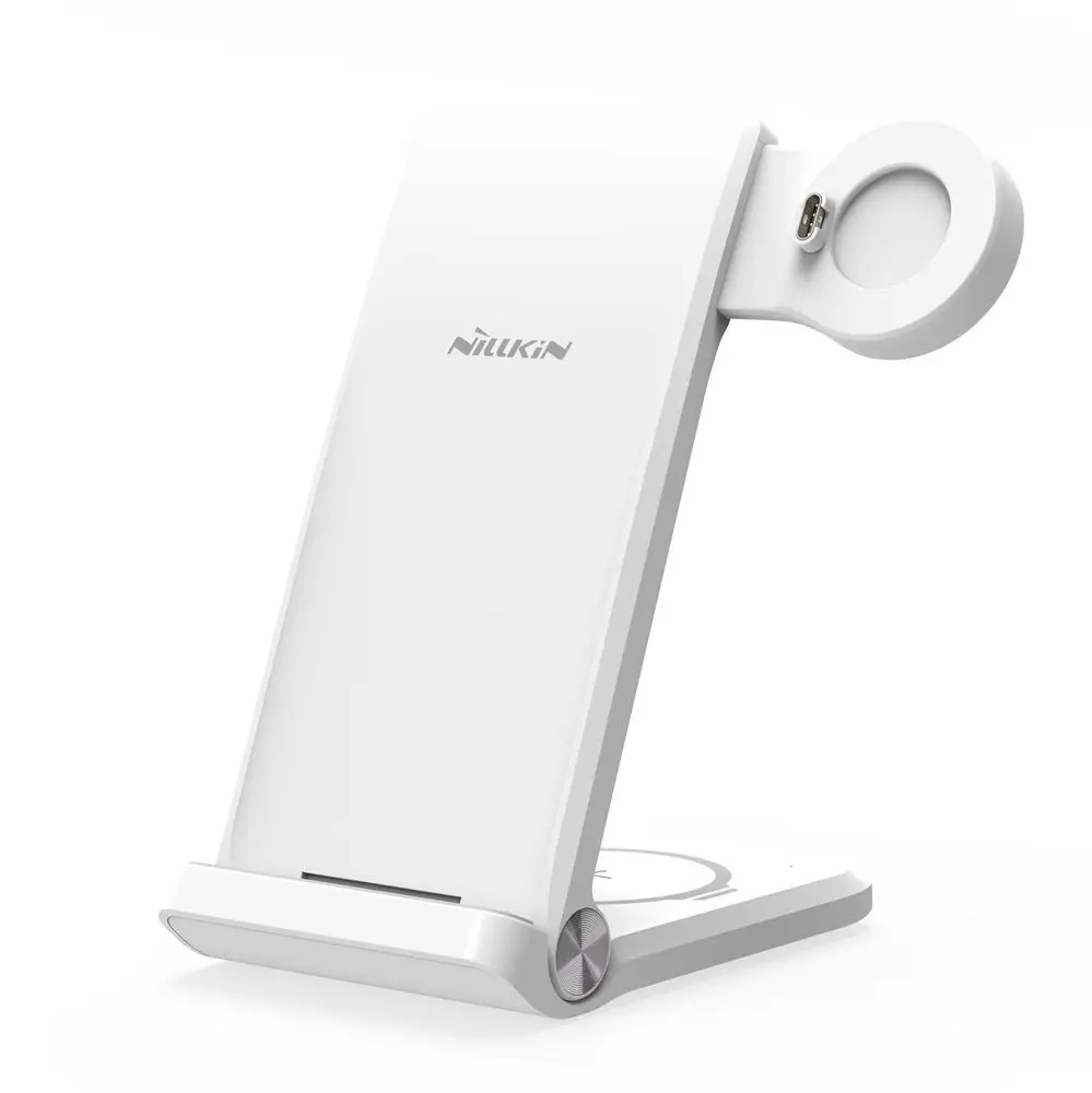 Bezdrôtová nabíjačka Nillkin PowerTrio 3v1 pre hodinky Garmin Biela