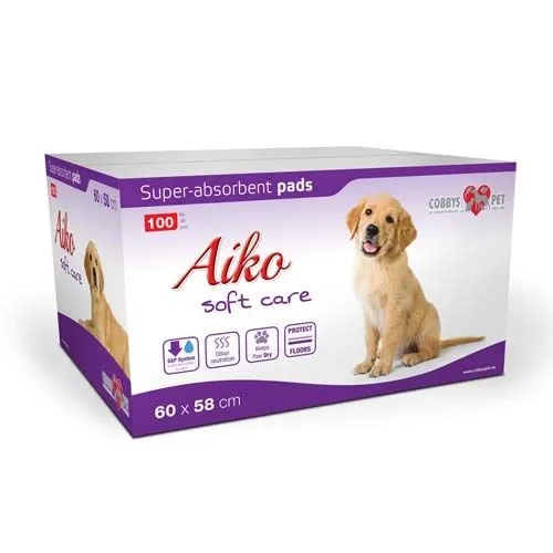 Levně Aiko Soft Care 60x58cm 100 ks plenek pro psy