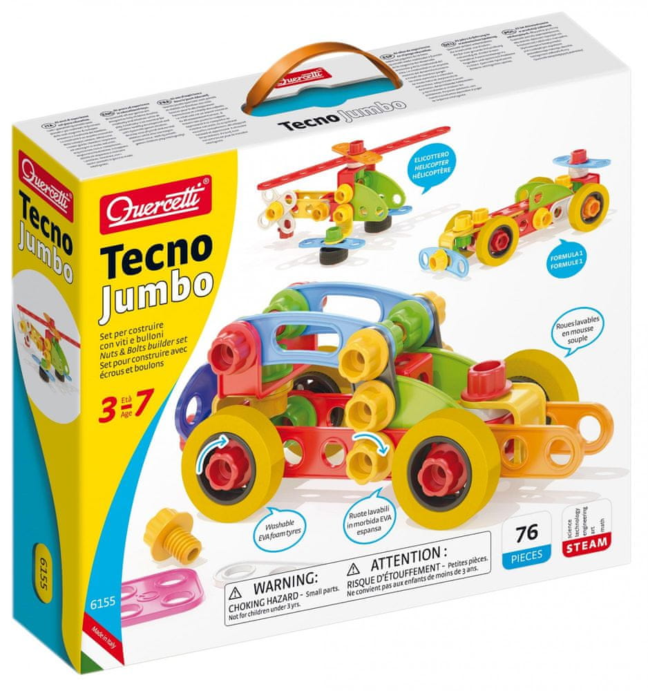 Klocki konstrukcyjne Quercetti Play intelligente Tecno Jumbo 6155