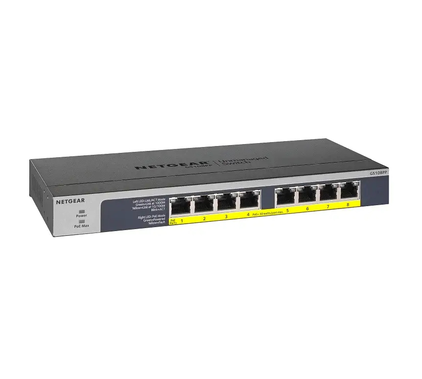 Netgear Switch GS108PP 8xGE PoE/PoE+