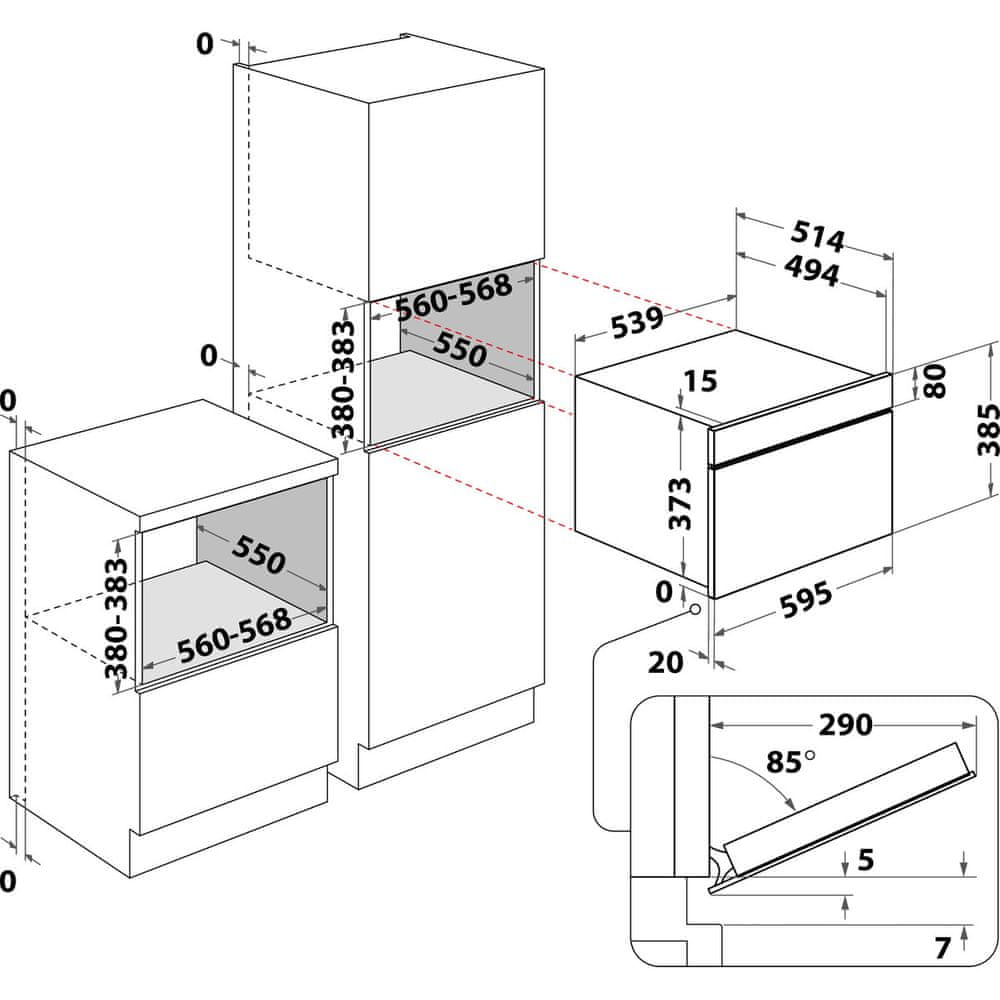 KUCHENKA MIKROFALA WHIRELPOOL AMW730NB DO ZABUDOWY Marka Whirlpool