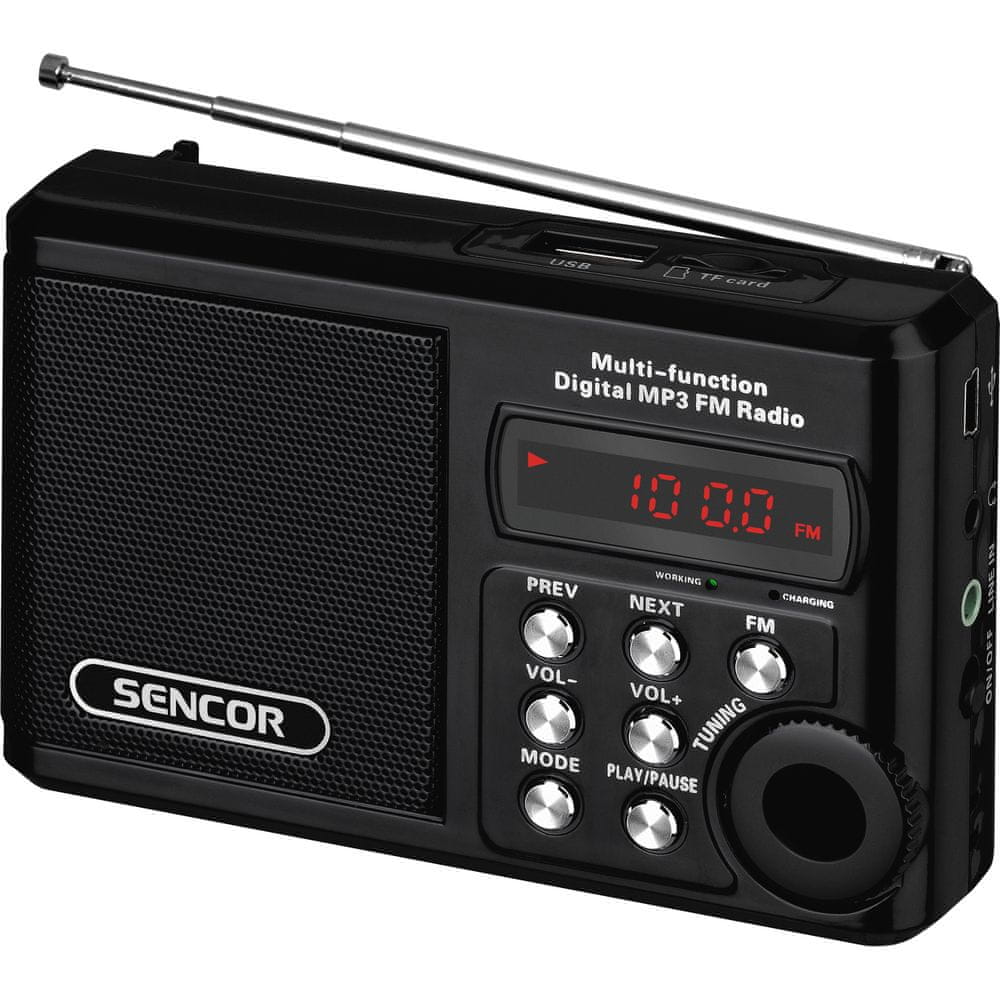 Radio baterie FM Sencor SRD 215 B