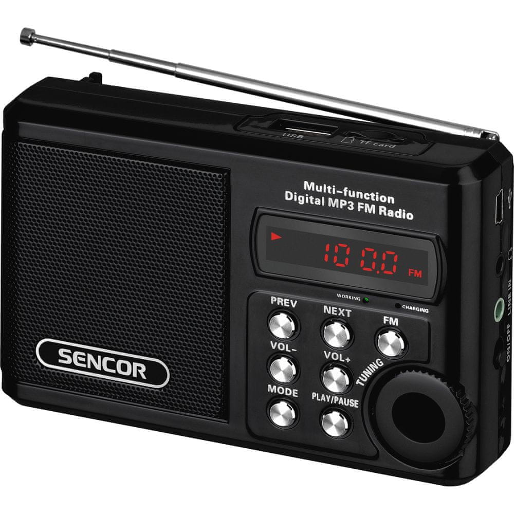 Rádiové batérie FM Sencor SRD 215 B