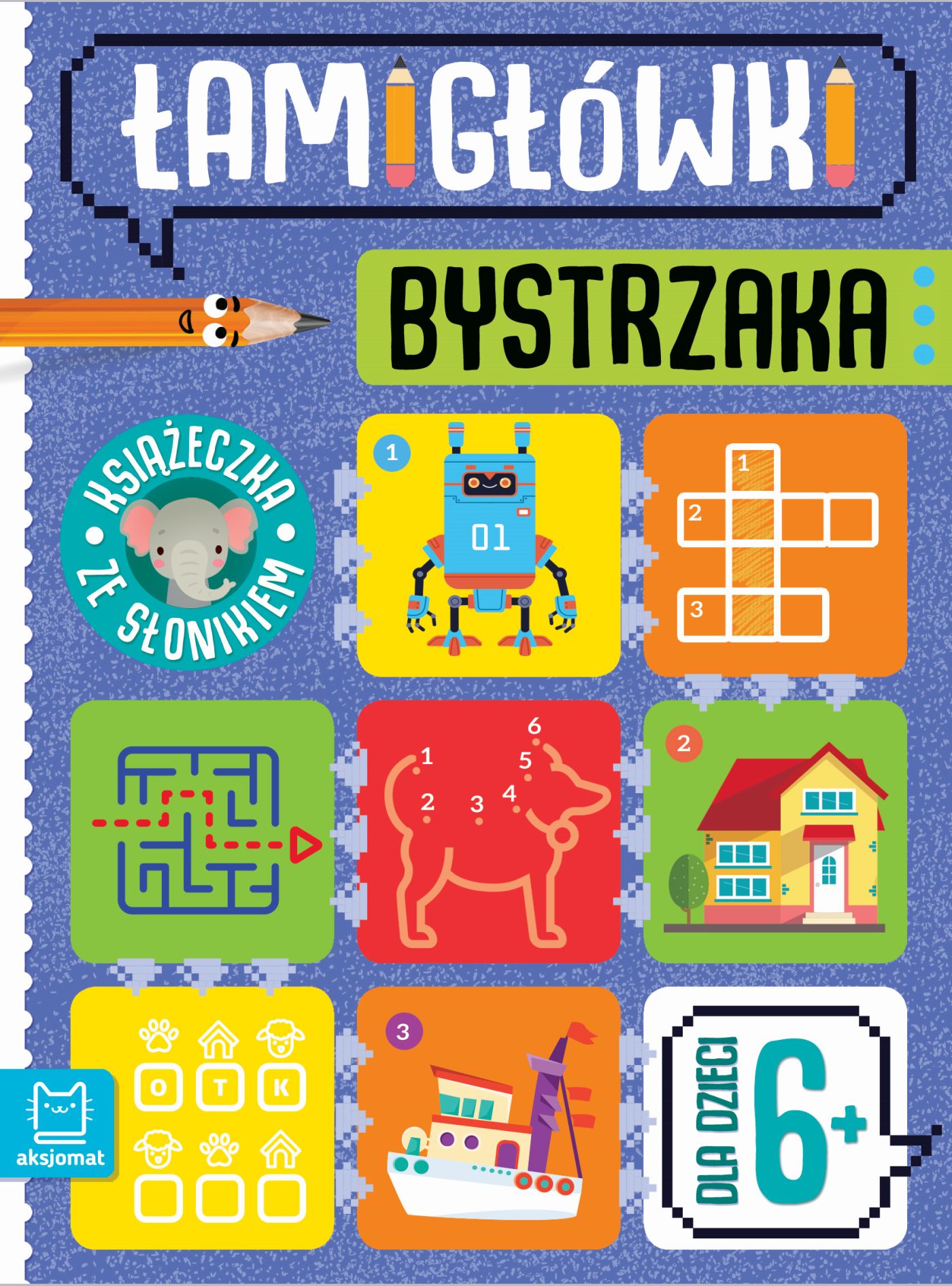 Łamigłówki bystrzaka. Książeczka ze słonikiem Beata Karlik