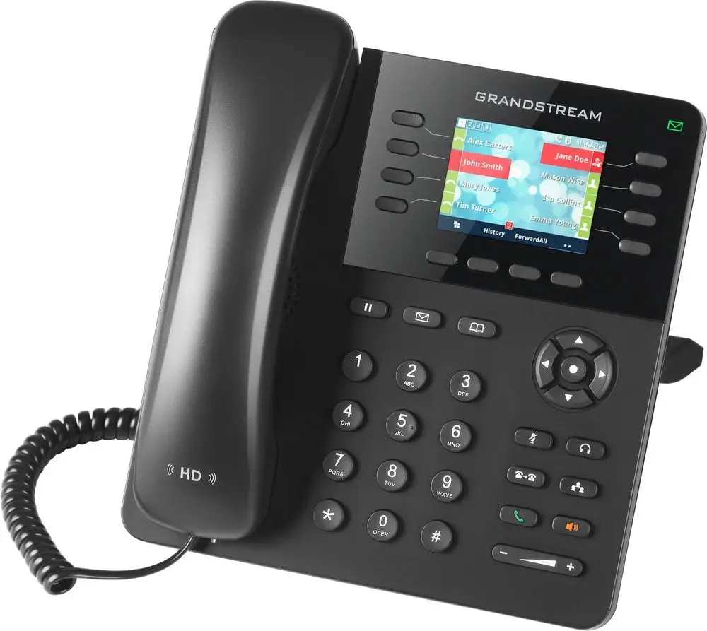Grandstream GXP2135 VoIP telefon, 4x Sip, barevný 2,8" displej, 32x Blf