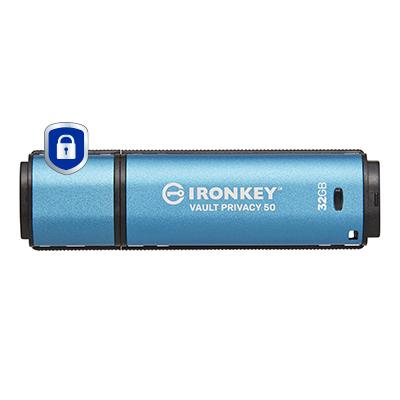 KINGSTON IronKey 32GB  USB 3.2 Gen 1 Vault Privacy 50 Series — 12