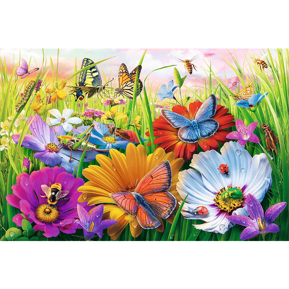 PUZZLE 300 EL. EASYPIECE OWADY NA ŁĄCE ŁATWE UKŁADANKI TREFL