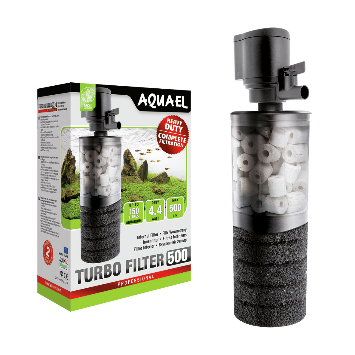 

Aquael 109401 Turbo 500 (n) Filtr Wewnętrzny