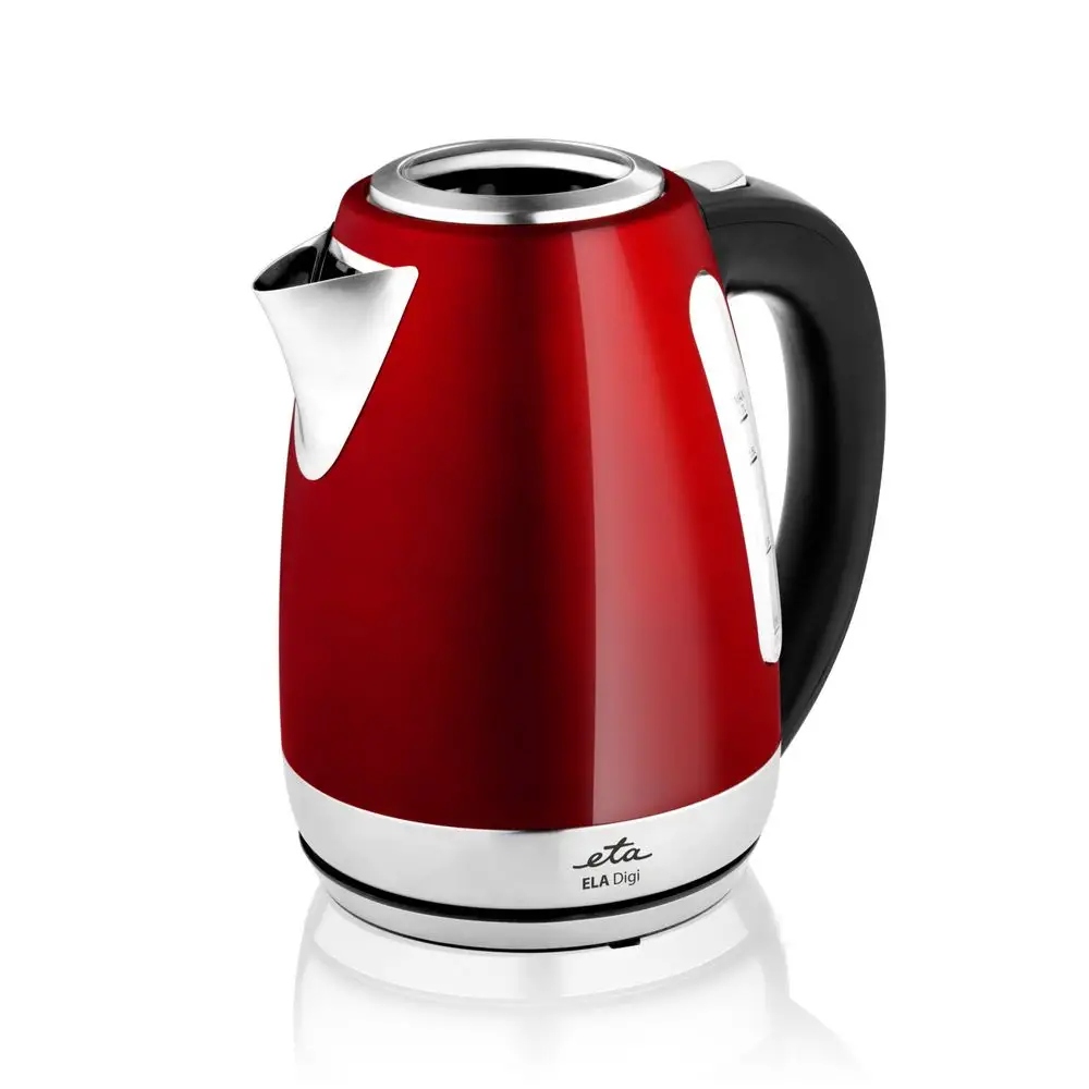 Rychlovarná konvice s regulací teploty. Eta Ela Digi červená 1,7l 2100 W