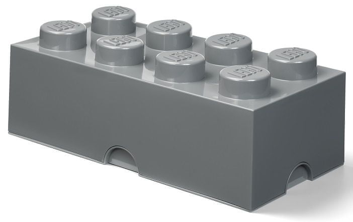 Pojemnik Lego Brick 8 Klocek ciemnoszary Nhg
