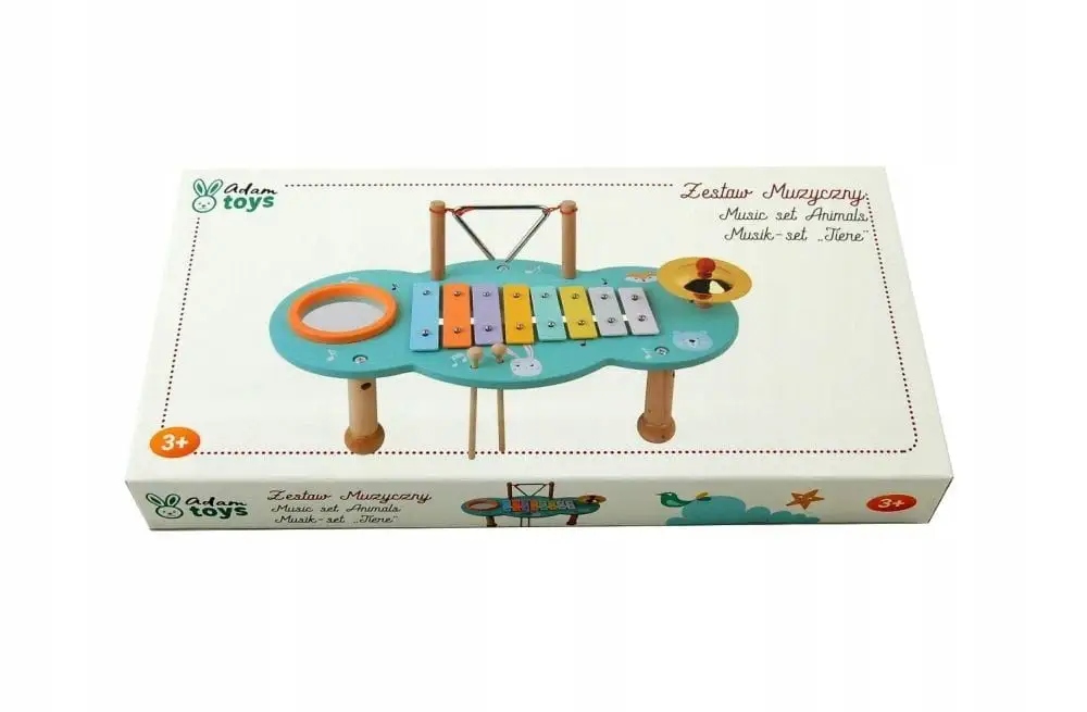 AdamToys Musikspielzeug Tiere Lerntisch Spieltisch 4in1 Musikinstrument Kinder Musik-Set — 6