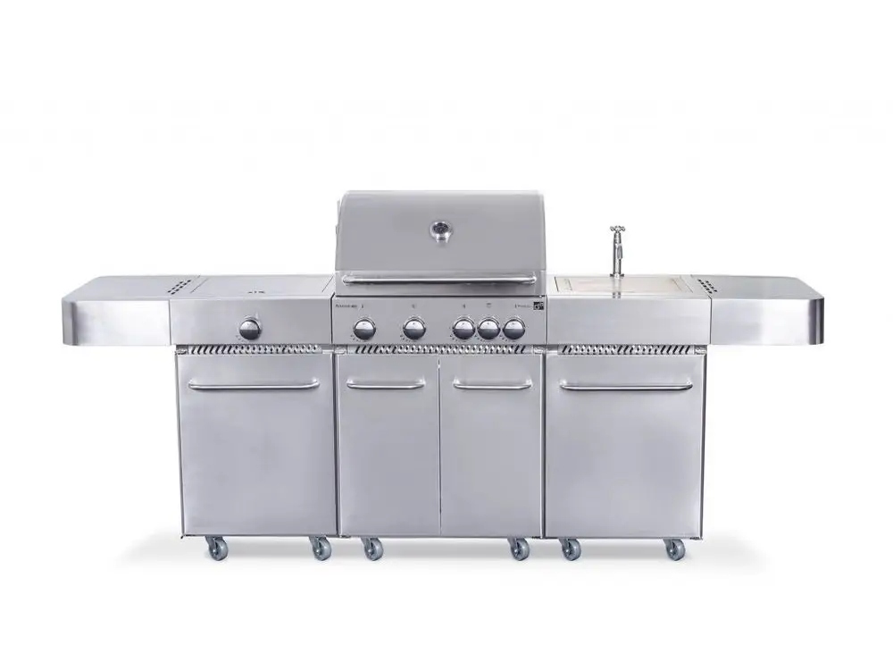 Plynový gril Bbq kuchyně G21 Arizona silver 6 hořáků Ga-bbqarz