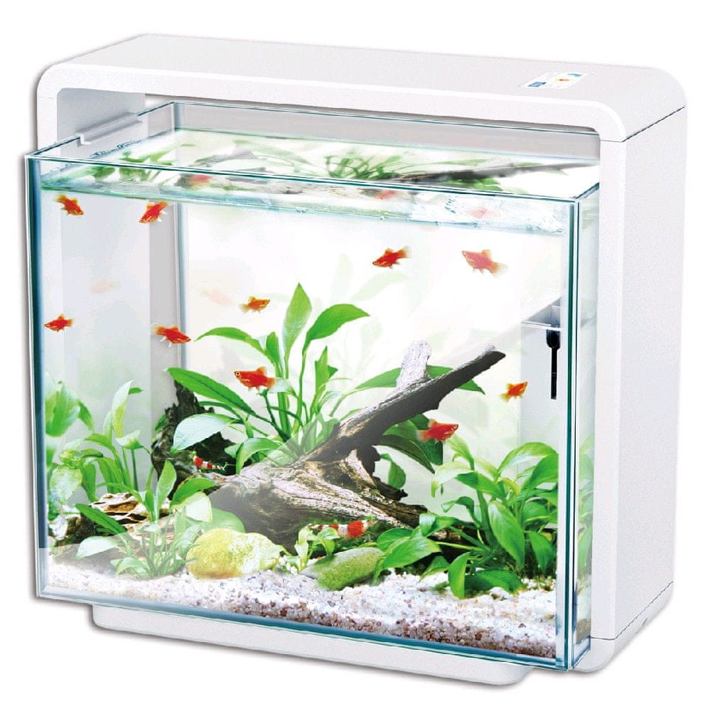 Levně Akvárium 40l Hailea E40 bílé Led osvětlení filtr