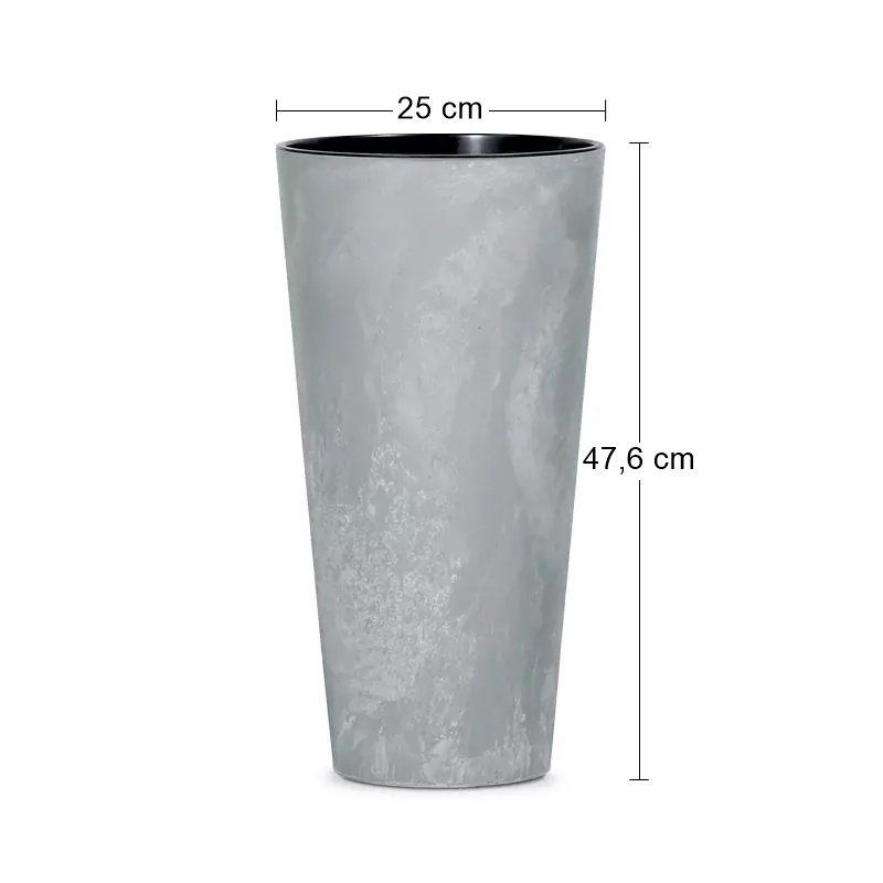 Doniczka wysoka Effect Tubus DTUS250E + wkład | Beton — 11