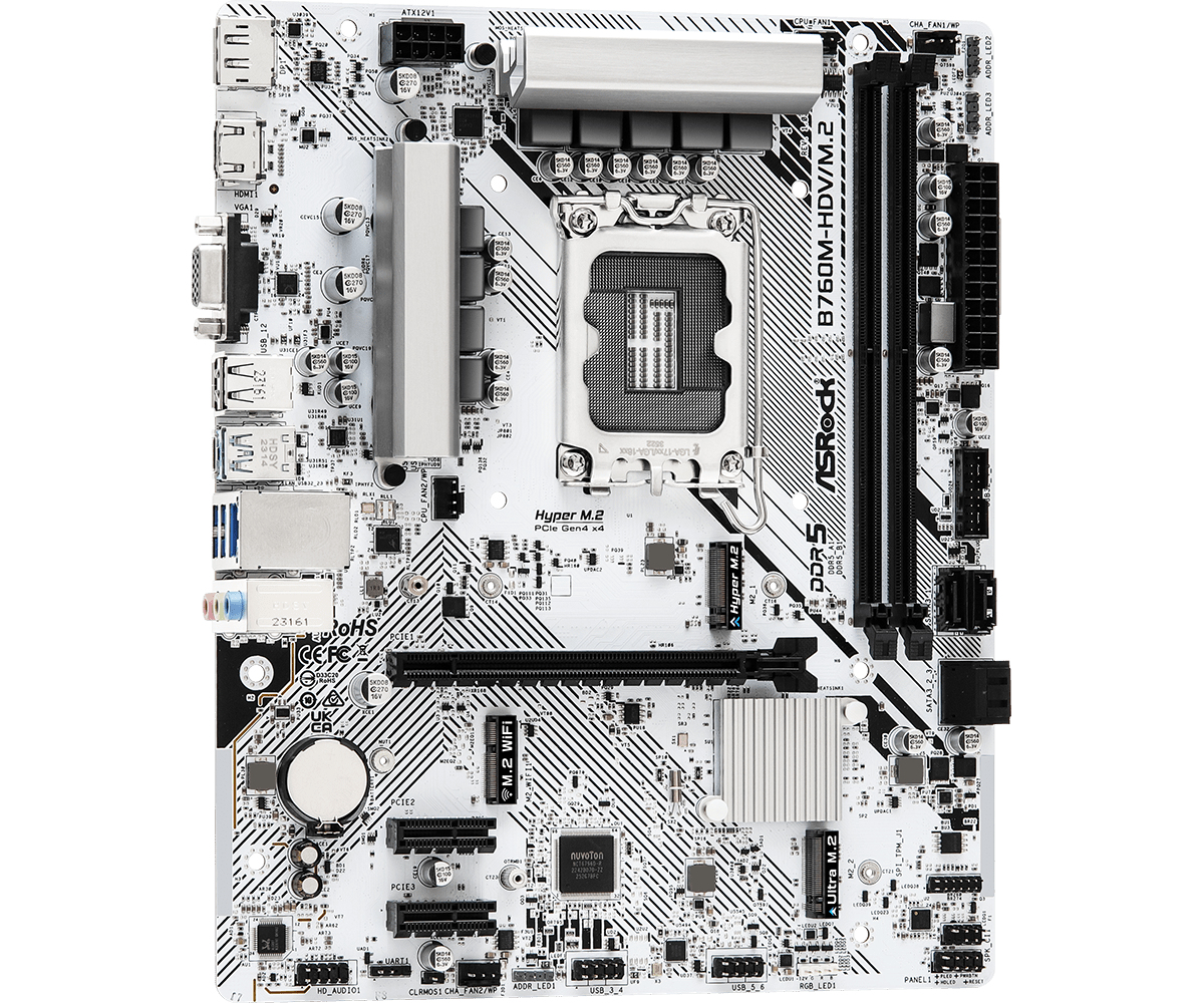ASROCK B760M-HDV/M.2 mATX LGA1700 DDR5 — 7