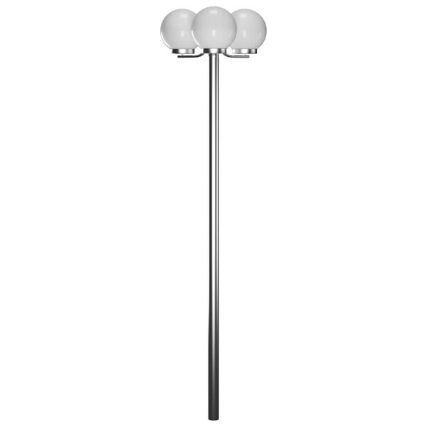 Záhradná lampa s 3 guľami 220 cm