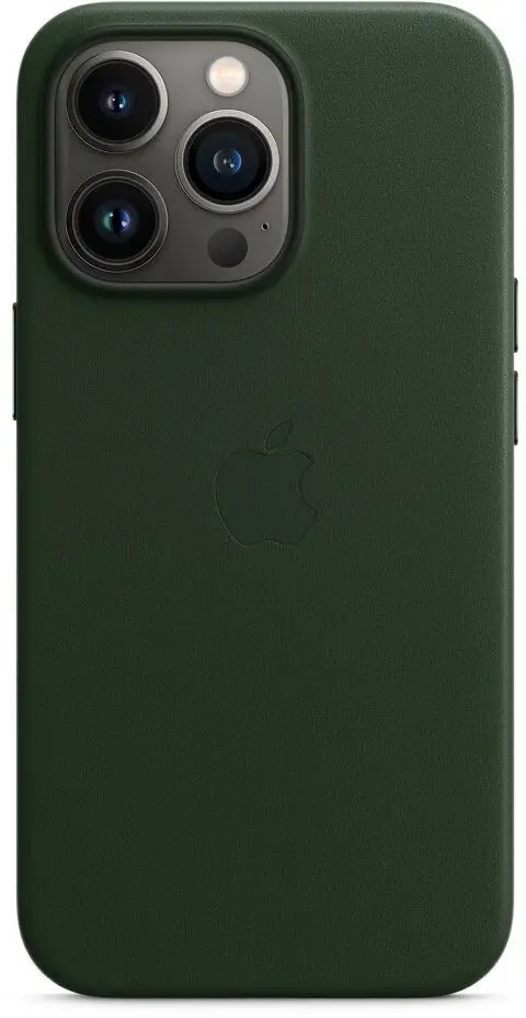 Etui Skórzane Apple iPhone 13 Pro Sekwoja Zielone Green MagSafe Leather